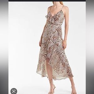 Express leopard print dress
